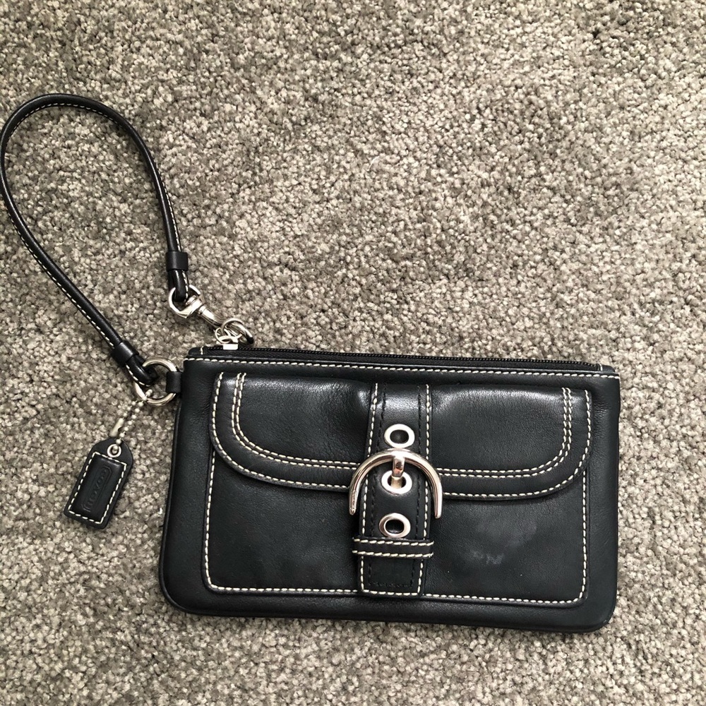 Black Coach purse / wristlet